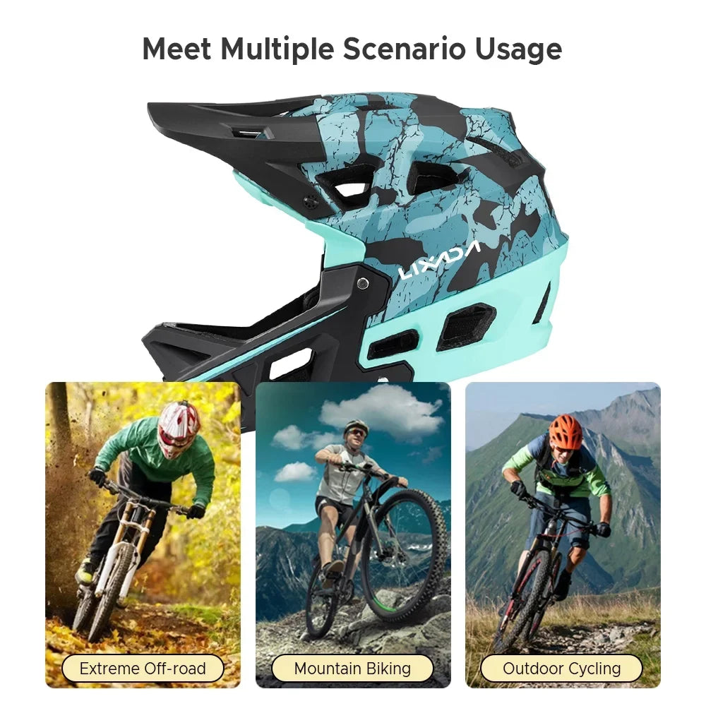 Geevorks Bike 31 Helmet,Helmet Visor Mountain Downhill Helmet Over Over Of Head Mtb Helmet 31 Circumferences Owsoo Head Mtb Men/women Circumferences Visor Arealer With