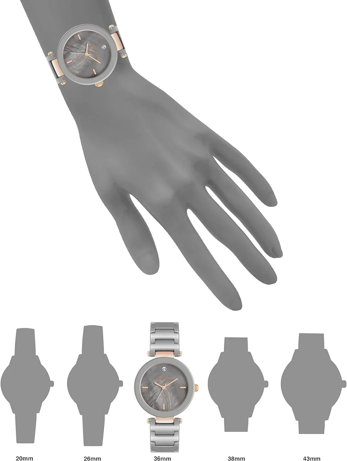 Watch Klein Dial Diamond Genuine Ceramic Anne Bracelet Women's