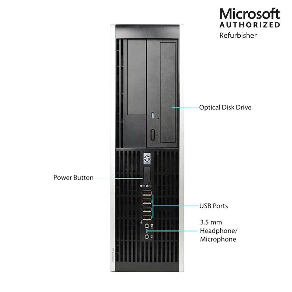 Computer Windows Warranty Desktop 10 8GB WiFi - SFF RAM 1 500Gb 3.2Ghz i5 Core Dual Year Hp Elite 8100 Home SSD