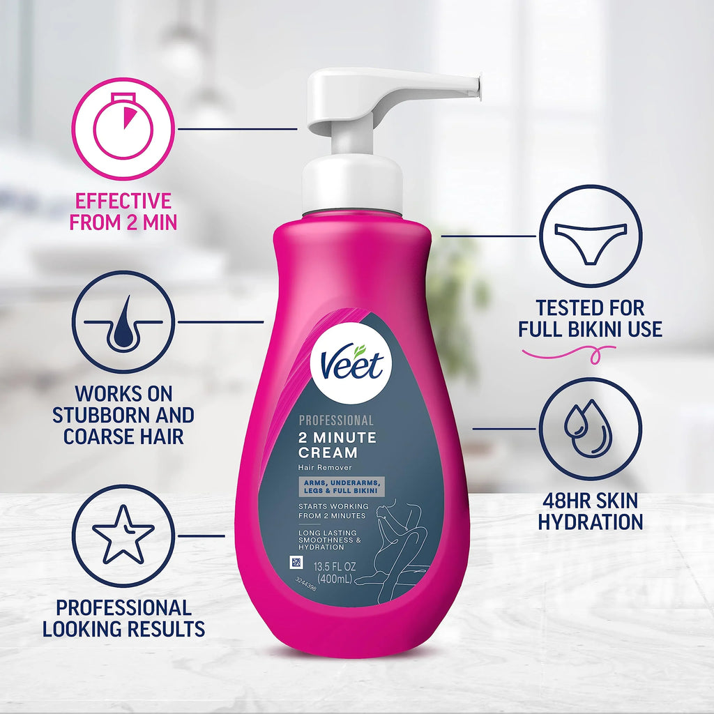 Effective Oz Skin Fl | Tested Veet Professional Cream Hair Hair Dermatologically Removal 13.5 Bottle Butter With Gel Shea Bikini Removal, 2 For | All | Removal Full Hair Minute Types W/Spatula. Pubic