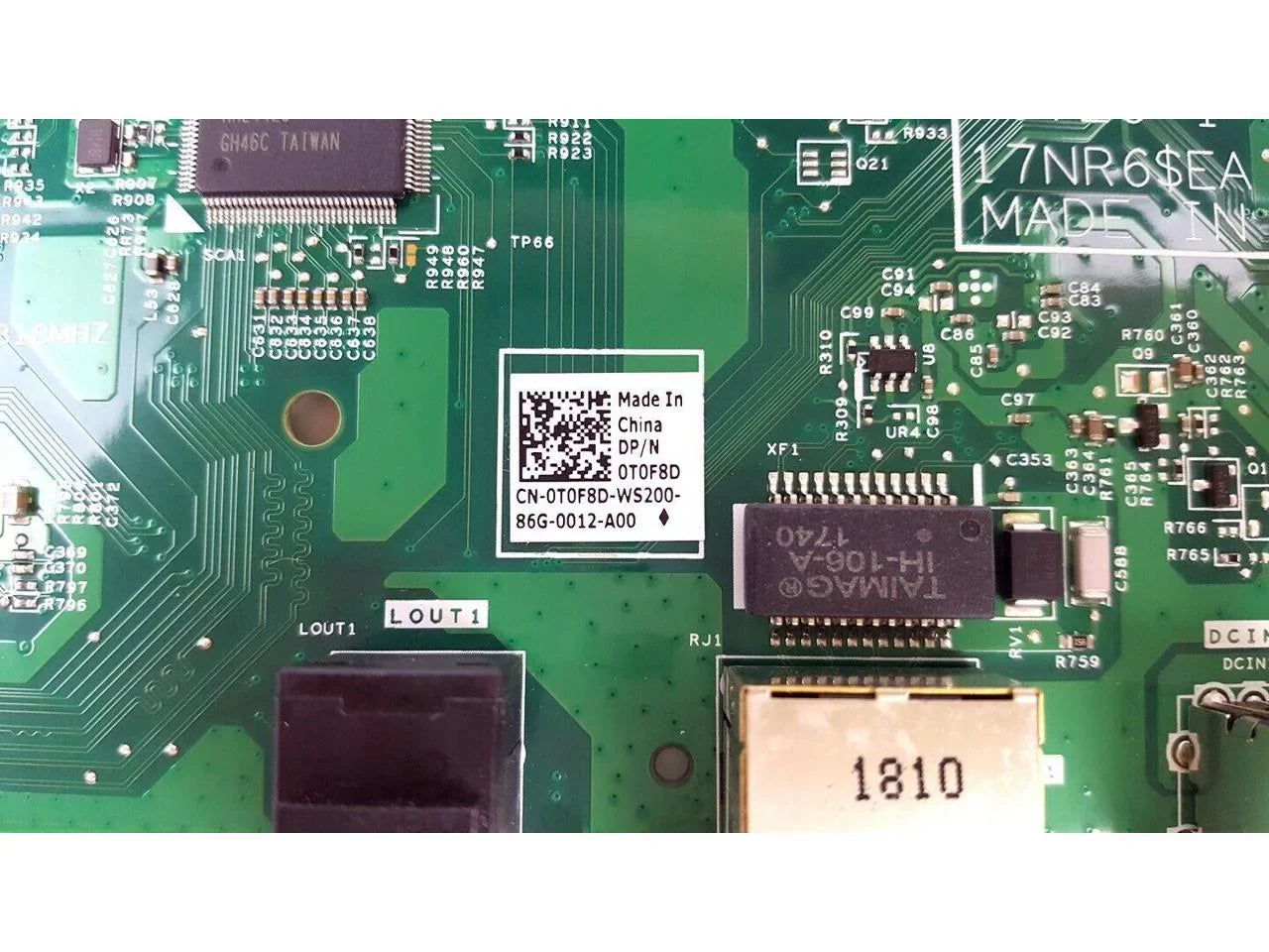 Audio USB DC Board Series Jack 0T0F8D I/O New) Inspiron CN-0T0F8D (Like 5475 Pre-Owned Dell T0F8D