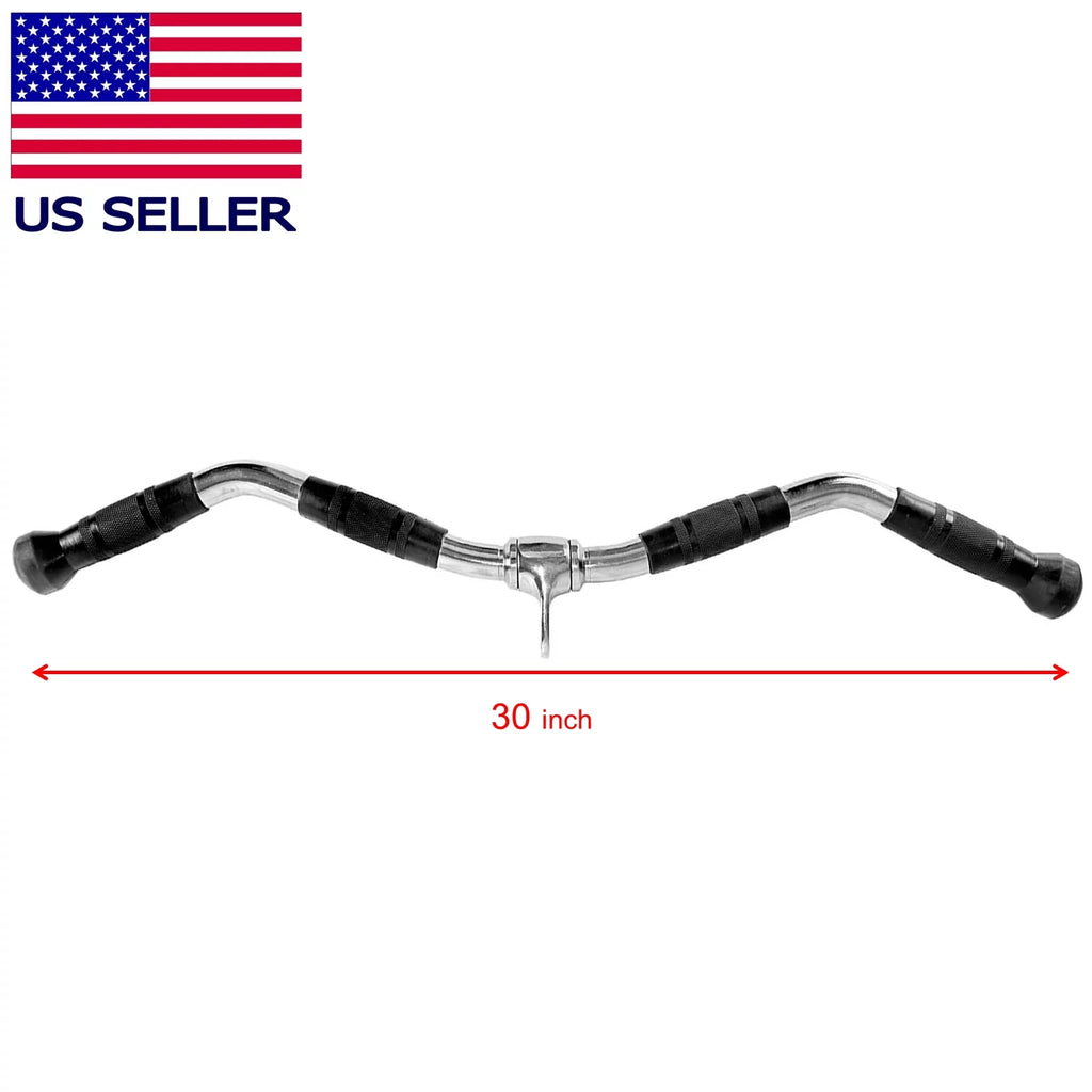 tricep tricept triceps inches Fitness down home machine pushdown workout handle Maniac bar attachments gym attachment for curl exercise bar pull accessories 30 men cable