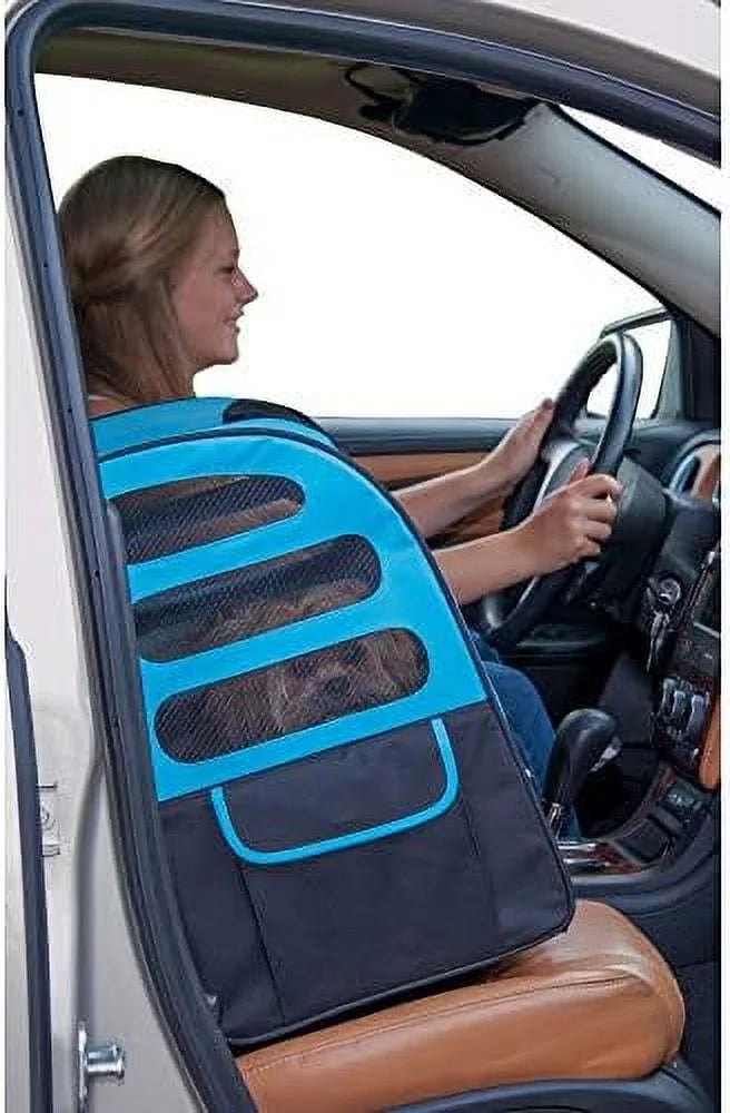 Mesh Plus Pouch, For Car Telescoping Extra Ocean (PG1280OB) Seat Blue, Ventilation, Traveler Travel Cats/Dogs, Large Handle, Carrier, Tether, Storage Included