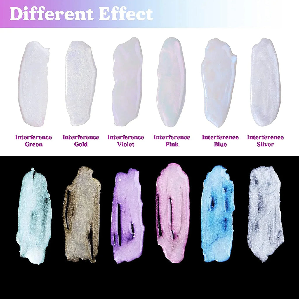 Epoxy RESIN Pearl LET'S Resin, Interference Pigment Mica Spirit Mica for Slime, Resin, Powder for Resin 6 Paint, Colors Powder Art Powder,