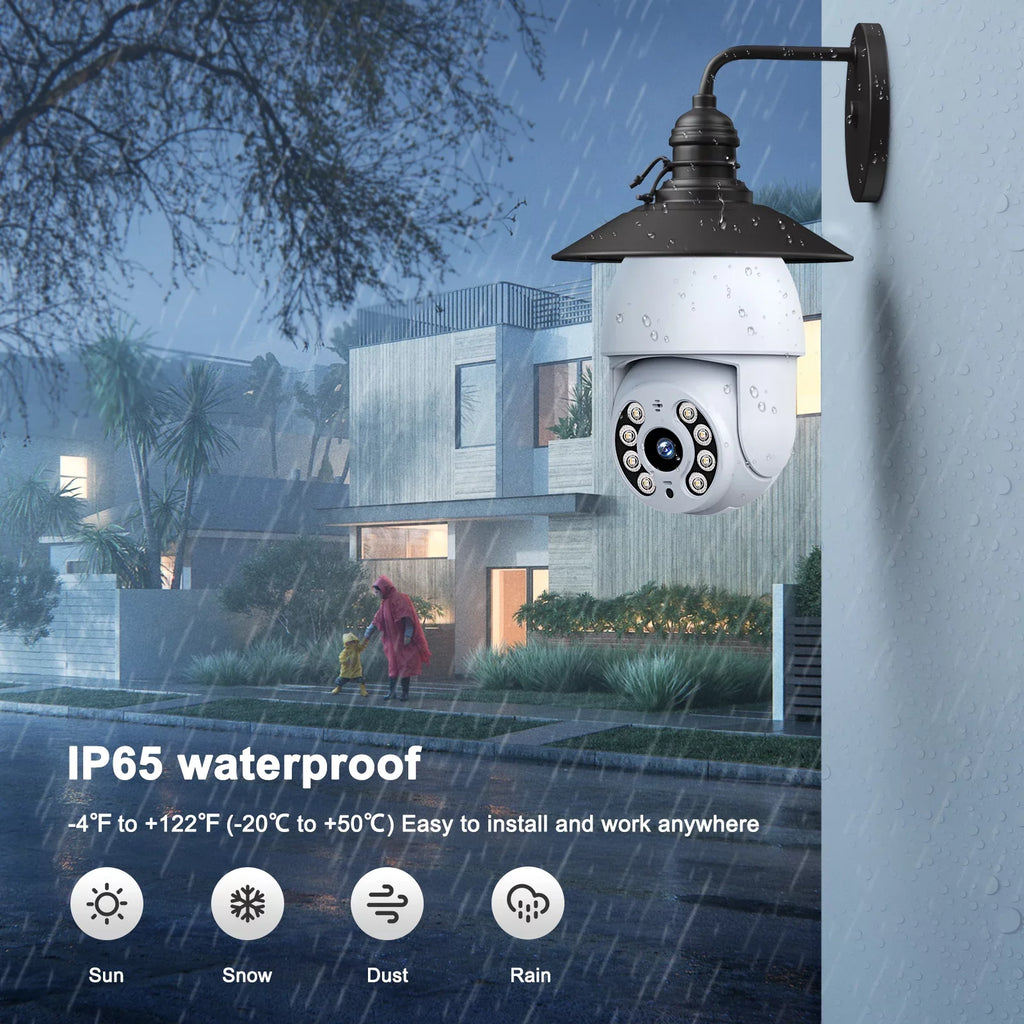 Security 2 Bulb Surveillance Packs Outdoor Camera Indoor WiFi Light SC30 Toguard PTZ Dome 2K/4MP Wireless Camera