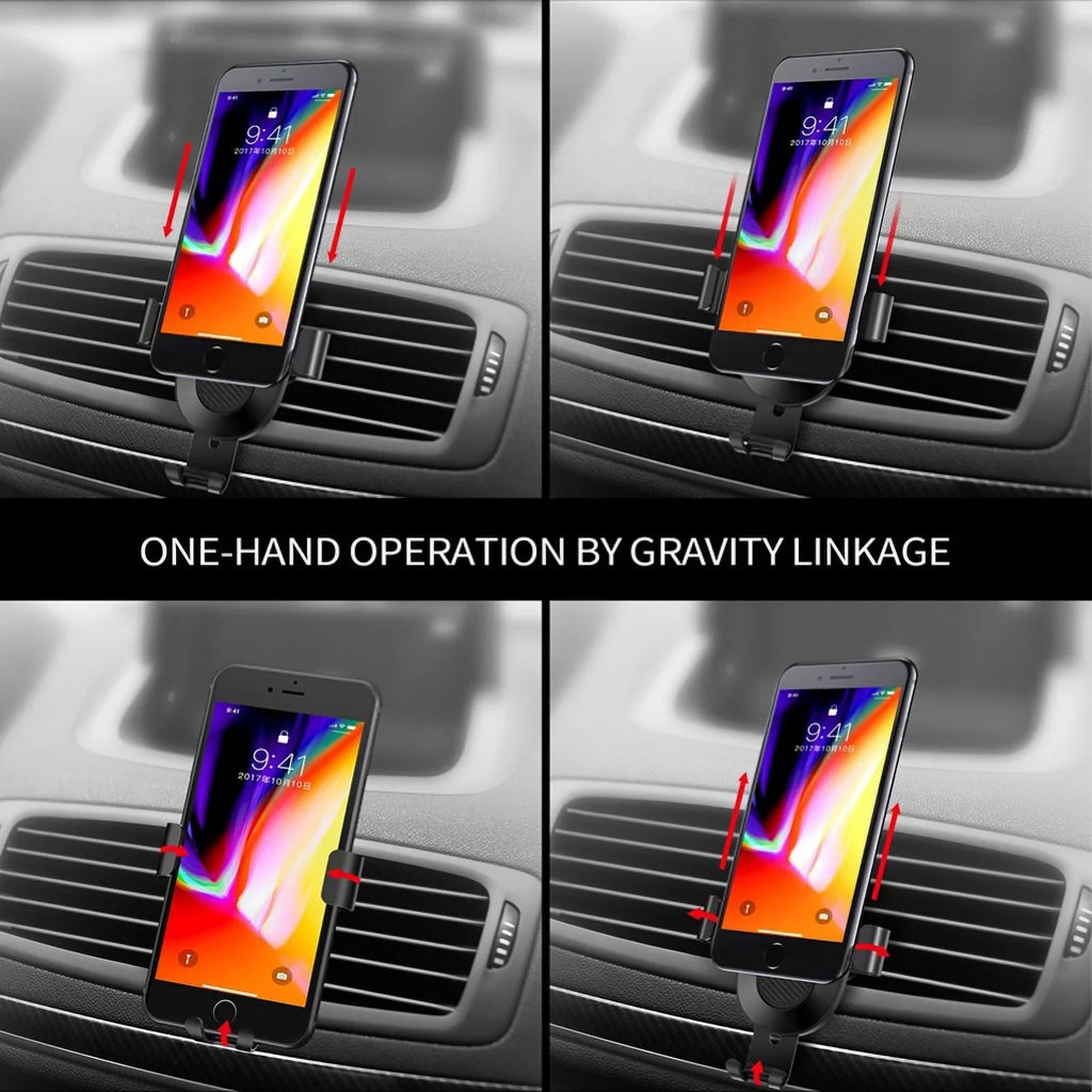 '- Droid Holder G4 2 Auto Play PLUS Air OnePlus Y4G Nokia Black Dock Moto with G6 5T, 6, Compatible Car Lock Plus E5 Maxx Gravity 5, - 8 Mount Play, Motorola E4 6T With Vent Cradle