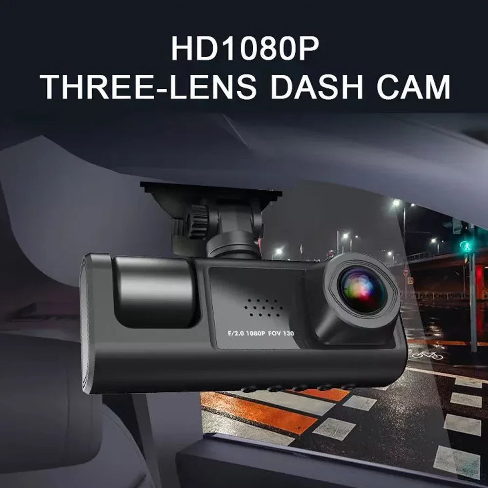 with Car WiFi, ammoon 3 Video Dash Recorder Safety for Clear Cam Auto Driving Camera