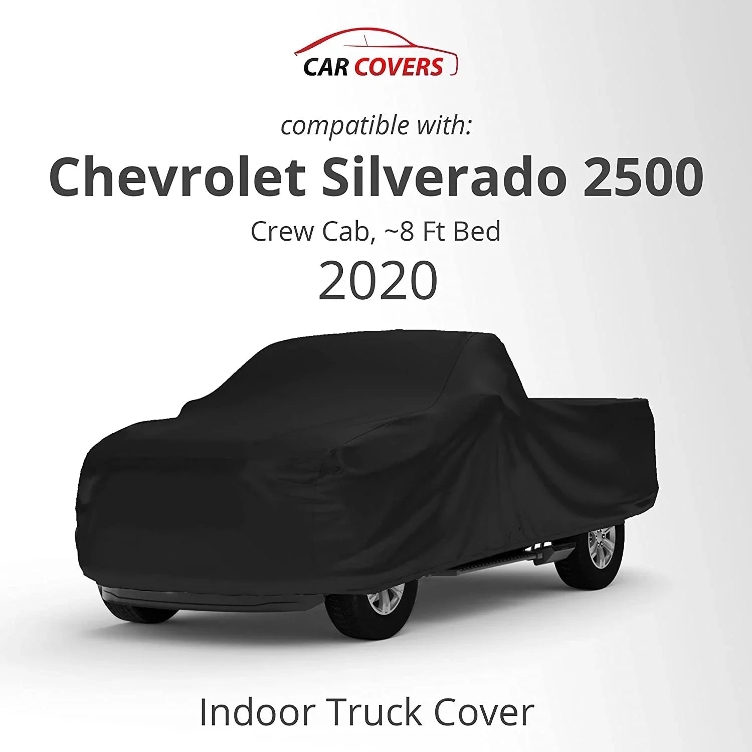 Bag Truck Indoor Chevrolet 2020 Indoor Cover Storage Silverado Crew Compatible Ft Satin with Includes Soft - Looking Bed Use Between Vehicle - Black Cab, Ultra - - Keep 8 2500 Material