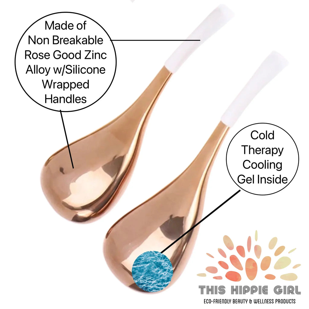 Gold Facial Hottie HIPPIE Face, Cold Bars, Therapy, for Face, face tools for Cryo Sticks Rose Globes care THIS GIRL Cryo Ice