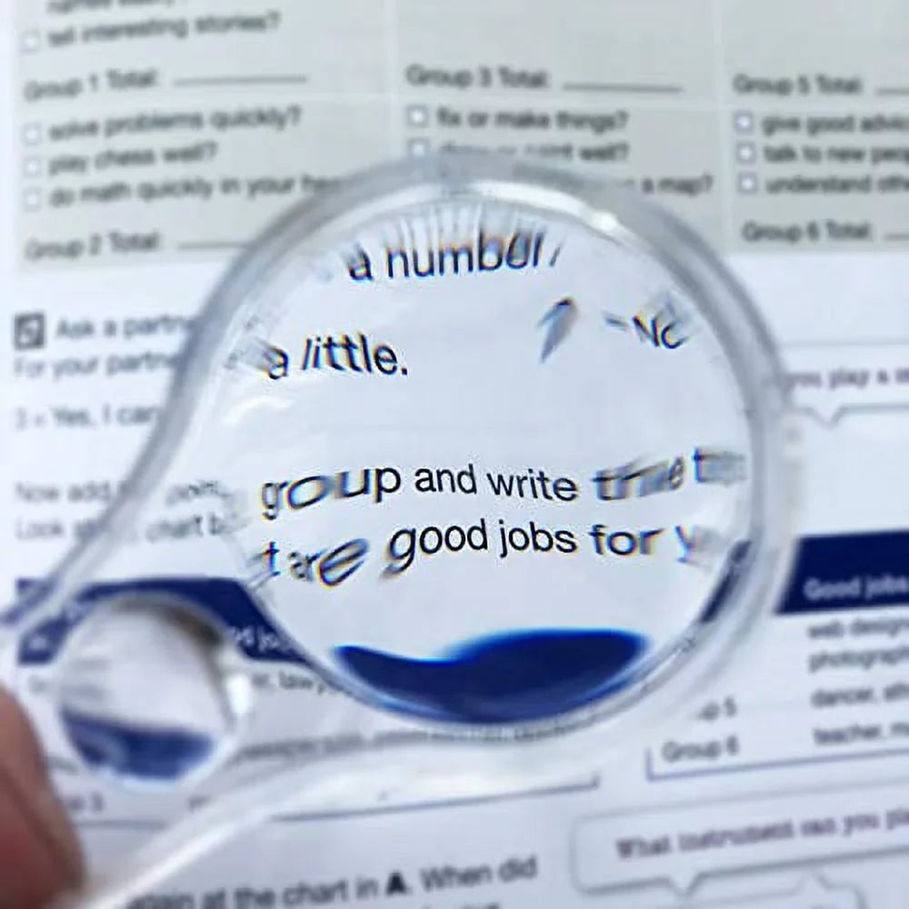 Magnifying Kids, Science Mini for Outdoors, 10X Glasses Reading, Observation Classroom, Plastic Lens Hand-held 24 Pack Magnifier Hand
