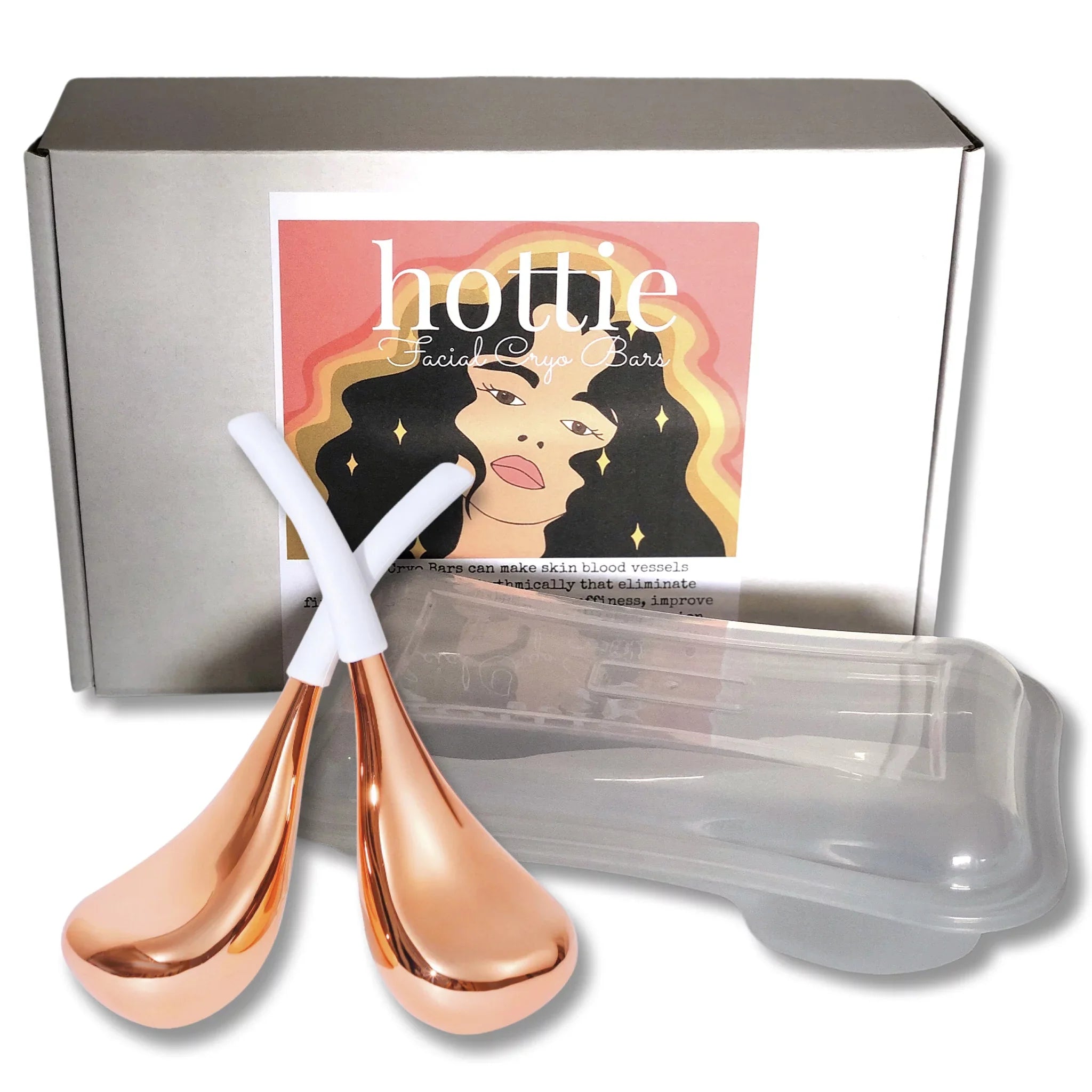 Gold Facial Hottie HIPPIE Face, Cold Bars, Therapy, for Face, face tools for Cryo Sticks Rose Globes care THIS GIRL Cryo Ice