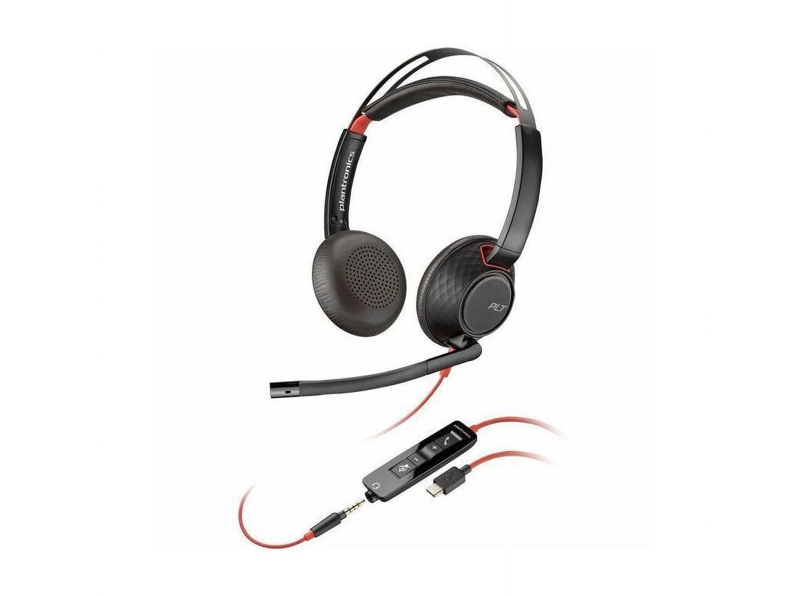 USB-C Blackwire Mini-phone Ohm USB-C/A 32 ... Plug (3.5mm) Type - - - Adapter Ear-cup Cable 3.5mm + Binaural - + - - USB Headset Stereo On-ear - - Omni-directional, - C, 5220 Poly 7.10 ft Wired Stereo