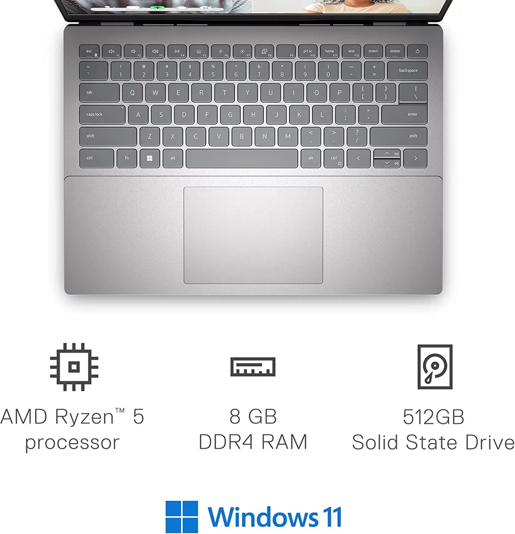 14" 5425 (Fair) DELL SSD SILVER FHD 5 512GB - 16GB TOUCH RYZEN 5625U INSPIRON Pre-Owned