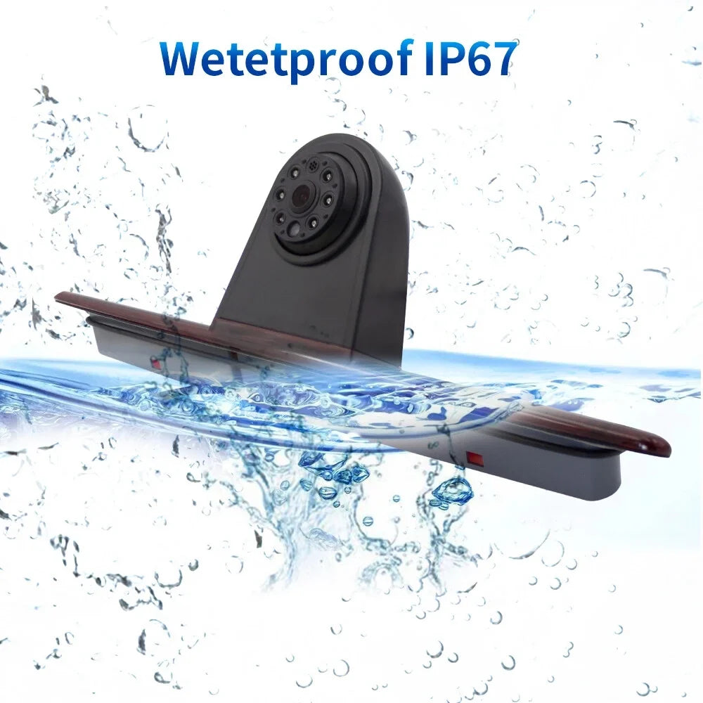 Camera Backup Light Brake 7in LED Crafter Sprinter/VW (with Vans for Light Monitor) Mercedes-Benz Parking