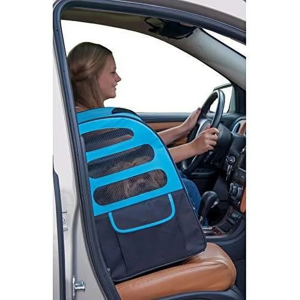 Mesh Plus Pouch, For Car Telescoping Extra Ocean (PG1280OB) Seat Blue, Ventilation, Traveler Travel Cats/Dogs, Large Handle, Carrier, Tether, Storage Included