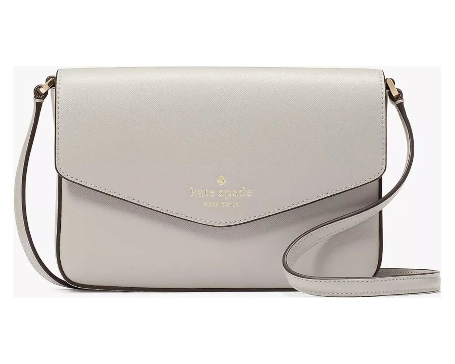 PLATINUM GREY Crossbody Spade Kate K7378 Sadie Envelope