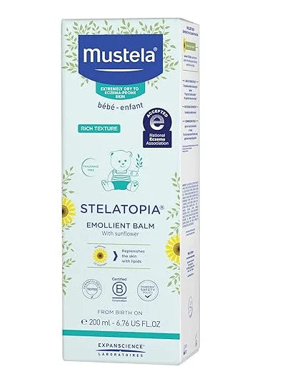 Balm (200 oz Mustela, Stelatopia, Sunflower, 6.76 Emollient fl with ml)