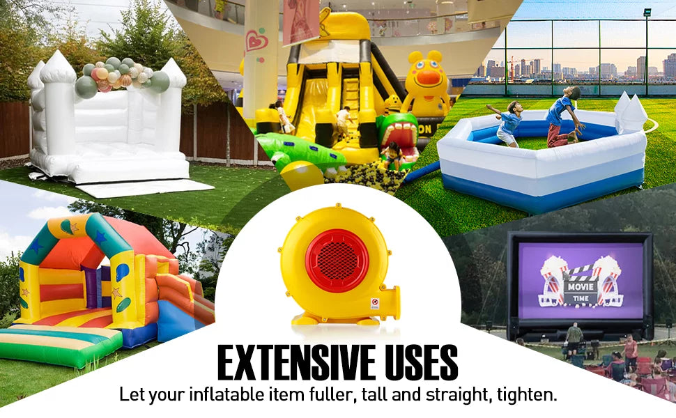 Bouncy Commercial Blower, Air Inflatable for Inflatable Bounce Movie Jumper, Fan Castle House, Inflatable Pump Screen, Inflatable 950W Paint Bouncer Booth, Perfect Blower,